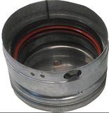 DuraVent 4PVP-CO1 Stainless Steel 4 Inches Inner Diameter - Pellet Vent Pro Type L Chimney Pipe - Double Wall - Button Lock Tee Cap