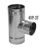3"-4" Increaser Tee 4VP-3T Venting Pellet Stove