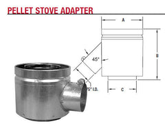 Burn Air Output Adapter 3" 4DT-VPSA