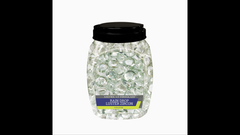 Clear Rain Drop Luster Zircon - American Fireglass 10lb Jar - 1 Inch Nuggets