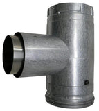 4 Inch Duravent Cleanout T With Built In 3 Inch stove Adaptor for Pellet  - 3PVP-TADX41