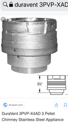 Appliance Adapter 3"- 4" DuraVent Venting- 3PVP-X4AD