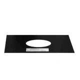 4'' Selkirk Pellet Vent Pipe Black Square Trim Plate - 4VP-TP- Special Order