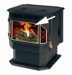 Englander 25-EP/IP Middle Door Glass Kit w/Gasket- 10.5 Inches x 14.25 |  East Coast Hearth