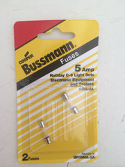 Control Panel Mini Glass Fuse: Pellet Stove- 5 Amp Bussmann BP-GMA-5A (2 pack)