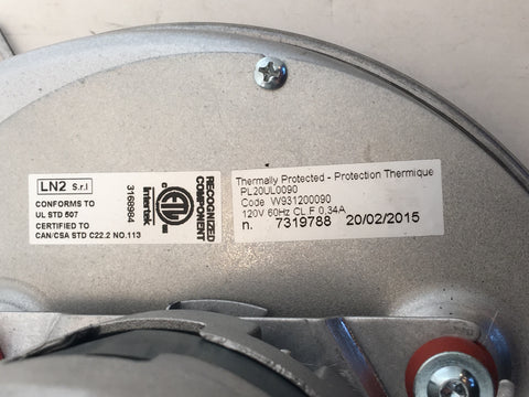 Enviro M55FPI or Hampton GCI60 Fire Place Insert Only Combustion (Exhaust) Blower 50-2377