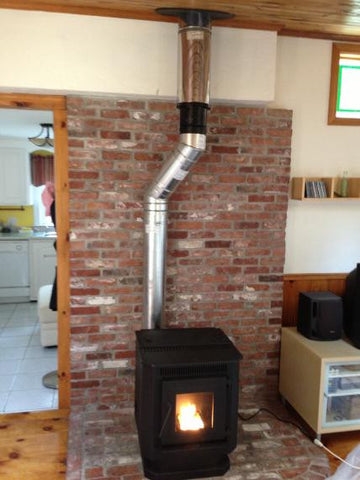 10 Inch OD Metal Chimney Conversion- Wood Stove to Pellet 4DT-CCKB | East  Coast Hearth