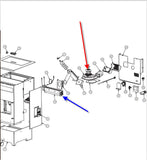 Combustion (Exhaust) Blower- US Stove King KP60 Ashley AP60 Vogelzang-  80782- 2 male clips- Backordered