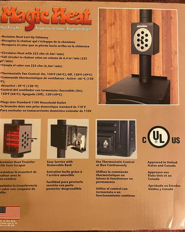 Magic Heat Magic Heat Wood Stove Flue Heat Reclaimer for Wood Stoves | East Coast ...