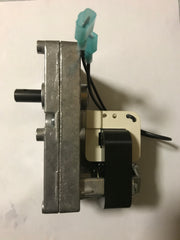 U.S. Stove 5660 1 RPM High Quality 80606 Auger Motor (hole in shaft)- USSC OEM CCW from rear with 2 male clips <i style="color:white;font-size:10px;">#USS80606#</i>