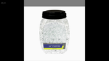 1/4 Inch Starfire (Ultra Clear) Classic - American Fireglass 10lb Jar - 1/4 in Classic Cut