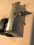 1.5 RPM Auger Motor/Agitator Motor (hole in shaft): U.S. Stove Replaces 80457- 80488- CW from rear - 2 male clips- OEM