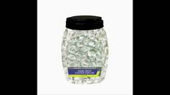 1/4 Inch Clear Classic - American Fireglass 10lb Jar - 1/4 in Classic Cut